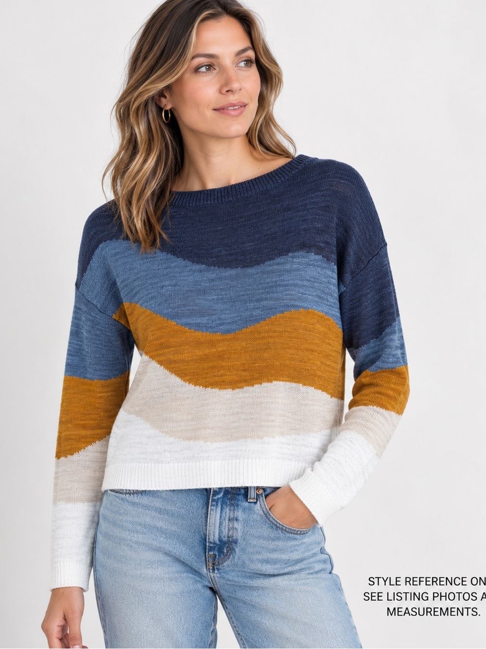 Garnet Hill Skyline Linen Organic Cotton Sweater XS